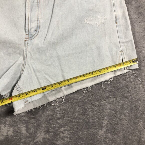 Wild Fable Womens Shorts 17 Distressed Denim Cut Off Super High Rise Light Wash - Picture 9 of 10